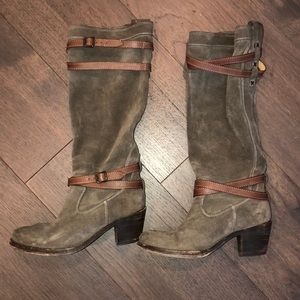 Frye suede boots